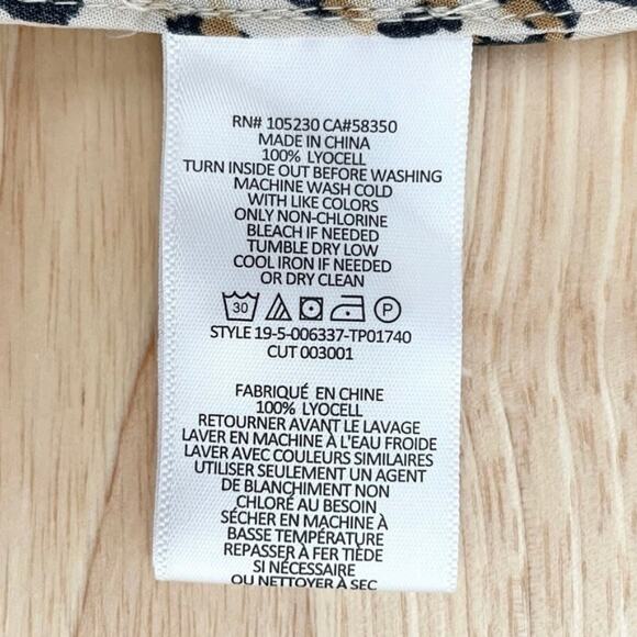 Current/Elliott Gold Leopard Print Derby Button-Up Shirt - Picture 10 of 10